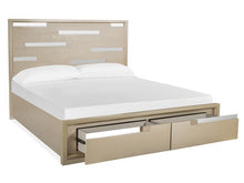Load image into Gallery viewer, Magnussen Furniture Chantelle California King Panel Storage Bed in Champagne
