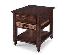 Load image into Gallery viewer, Magnussen Furniture Cottage Lane Rectangular End Table in Coffee image
