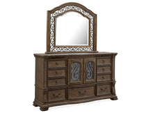 Load image into Gallery viewer, Magnussen Furniture Durango Shaped Mirror in Willadeene Brown

