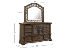 Load image into Gallery viewer, Magnussen Furniture Durango Shaped Mirror in Willadeene Brown
