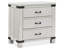 Load image into Gallery viewer, Magnussen Furniture Harper Springs Bachelor Chest with Metal Decoration in Silo White image
