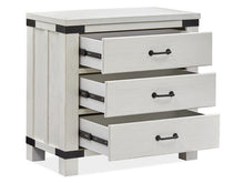 Load image into Gallery viewer, Magnussen Furniture Harper Springs Bachelor Chest with Metal Decoration in Silo White
