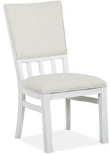 Load image into Gallery viewer, Magnussen Furniture Harper Springs Dining Side Chair with Upholstered Seat and Back in Silo White (Set of 2) image
