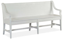 Load image into Gallery viewer, Magnussen Furniture Heron Cove Bench with Back in Chalk White image

