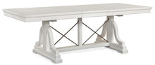 Load image into Gallery viewer, Magnussen Furniture Heron Cove Trestle Dining Table in Chalk White
