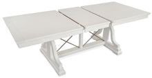 Load image into Gallery viewer, Magnussen Furniture Heron Cove Trestle Dining Table in Chalk White
