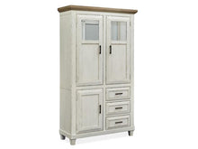 Load image into Gallery viewer, Magnussen Furniture Hutcheson Buffet Curio in Berkshire Beige and Homestead White image

