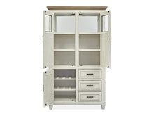 Load image into Gallery viewer, Magnussen Furniture Hutcheson Buffet Curio in Berkshire Beige and Homestead White

