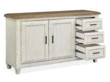 Load image into Gallery viewer, Magnussen Furniture Hutcheson Buffet in Berkshire Beige and Homestead White D5164-1
