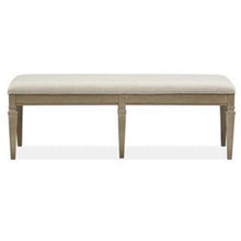 Load image into Gallery viewer, Magnussen Furniture Lancaster Bench with Upholstered Seat in Dovetail Grey
