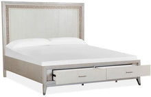 Load image into Gallery viewer, Magnussen Furniture Lenox King Storage Bed in Acadia White
