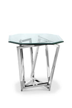 Load image into Gallery viewer, Magnussen Furniture Lenox Square Octoganal End Table in Nickel T3790-09 image
