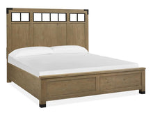 Load image into Gallery viewer, Magnussen Furniture Madison Heights California King Panel Bed with Metal/Wood in Weathered Fawn image
