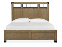 Load image into Gallery viewer, Magnussen Furniture Madison Heights California King Panel Bed with Metal/Wood in Weathered Fawn
