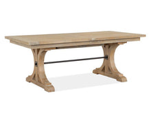Load image into Gallery viewer, Magnussen Furniture Madison Heights Trestle Dining Table in Weathered Fawn image
