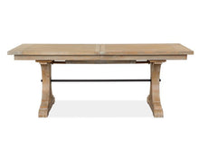 Load image into Gallery viewer, Magnussen Furniture Madison Heights Trestle Dining Table in Weathered Fawn
