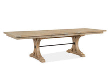 Load image into Gallery viewer, Magnussen Furniture Madison Heights Trestle Dining Table in Weathered Fawn
