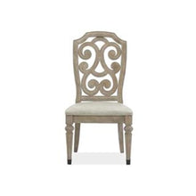 Load image into Gallery viewer, Magnussen Furniture Marisol Dining Side Chair in Fawn/Graphite Metal
