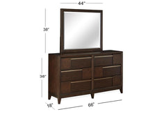 Load image into Gallery viewer, Magnussen Furniture Modern Geometry Dresser in French Roast
