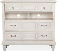 Load image into Gallery viewer, Magnussen Furniture Newport Media Chest in Alabaster image
