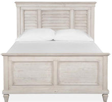 Load image into Gallery viewer, Magnussen Furniture Newport Queen Shutter Panel Bed in Alabaster image
