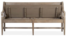 Load image into Gallery viewer, Magnussen Furniture Paxton Place Bench w/ Back in Dovetail Grey
