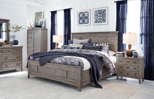 Load image into Gallery viewer, Magnussen Furniture Paxton Place King Panel Bed with Storage Rails in Dovetail Grey
