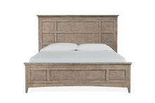 Load image into Gallery viewer, Magnussen Furniture Paxton Place Queen Panel Bed with Storage Rails in Dovetail Grey
