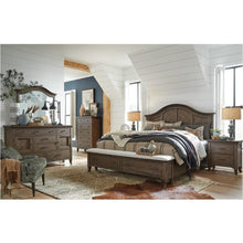 Load image into Gallery viewer, Magnussen Furniture Roxbury Manor California King Panel Storage Bed in Homestead Brown
