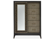 Load image into Gallery viewer, Magnussen Furniture Ryker Door Chest in Nocturn Black/Coventry Grey image
