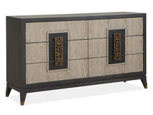 Load image into Gallery viewer, Magnussen Furniture Ryker Double Drawer Dresser in Nocturn Black/Coventry Grey image
