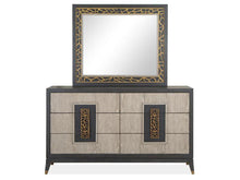 Load image into Gallery viewer, Magnussen Furniture Ryker Landscape Mirror in Nocturn Black/Coventry Grey
