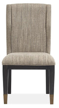 Load image into Gallery viewer, Magnussen Furniture Ryker Upholstered Host Side Chair in Nocturn Black (Set of 2) image
