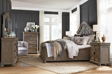 Load image into Gallery viewer, Magnussen Furniture Tinley Park California King Shaped Panel Bed in Dove Tail Grey
