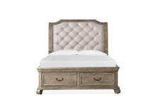 Load image into Gallery viewer, Magnussen Furniture Tinley Park King Sleigh Storage Bed in Dove Tail Grey image
