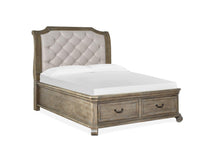 Load image into Gallery viewer, Magnussen Furniture Tinley Park King Sleigh Storage Bed in Dove Tail Grey
