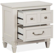 Load image into Gallery viewer, Magnussen Furniture Willowbrook 2 Drawer Nightstand in Egg Shell White image
