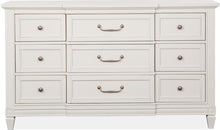 Load image into Gallery viewer, Magnussen Furniture Willowbrook 9 Drawer Dresser in Egg Shell White image
