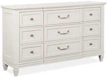 Load image into Gallery viewer, Magnussen Furniture Willowbrook 9 Drawer Dresser in Egg Shell White
