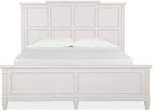 Load image into Gallery viewer, Magnussen Furniture Willowbrook Cal King Panel Bed in Egg Shell White
