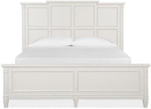 Load image into Gallery viewer, Magnussen Furniture Willowbrook King Panel Bed in Egg Shell White image
