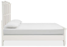 Load image into Gallery viewer, Magnussen Furniture Willowbrook King Panel Bed in Egg Shell White
