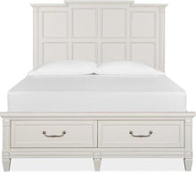 Load image into Gallery viewer, Magnussen Furniture Willowbrook Queen Storage Bed in Egg Shell White image
