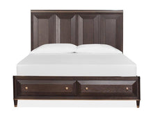 Load image into Gallery viewer, Magnussen Furniture Zephyr King Panel Storage Bed in Sable
