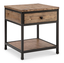 Load image into Gallery viewer, Magnussen Maguire Square End Table in Black and Weathered Barley image
