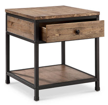 Load image into Gallery viewer, Magnussen Maguire Square End Table in Black and Weathered Barley
