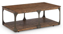 Load image into Gallery viewer, Magnussen Montgomery Rectangular Cocktail Table in Bourbon and Aged Iron image
