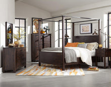 Load image into Gallery viewer, Magnussen Pine Hill King Canopy Bed in Rustic Pine

