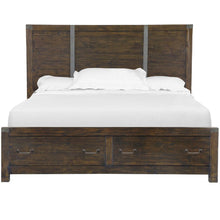 Load image into Gallery viewer, Magnussen Pine Hill King Storage Bed in Rustic Pine image
