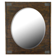 Load image into Gallery viewer, Magnussen Pine Hill Portrait Oval Mirror in Rustic Pine image
